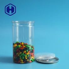 স্বচ্ছ পোষা প্রাণী খাদ্য ক্যান পোষা প্রাণী সহজ খোলা ক্যান প্লাস্টিক দক্ষ ক্যান শুকনো খাদ্য সঞ্চয় জন্য