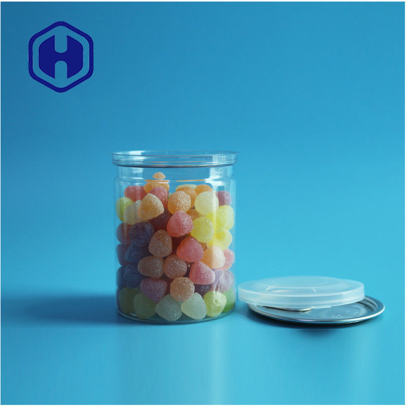 স্বচ্ছ বায়ুরোধী পিইটি সহজ খোলা ক্যান প্লাস্টিক / পিইটি ফুড ক্যান ফুকেট প্রুফ প্যাকেজিং জন্য