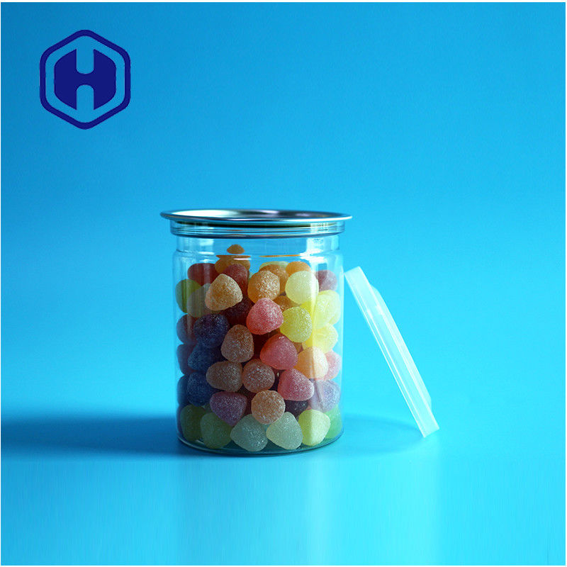 স্বচ্ছ বায়ুরোধী পিইটি সহজ খোলা ক্যান প্লাস্টিক / পিইটি ফুড ক্যান ফুকেট প্রুফ প্যাকেজিং জন্য