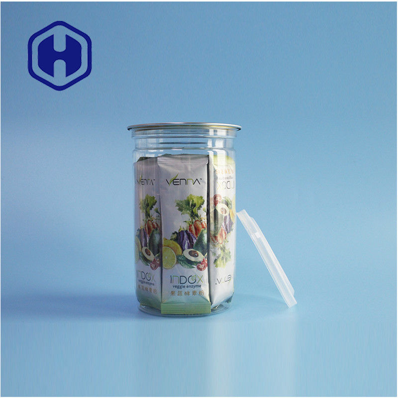 স্পাইস স্ন্যাকস সহজেই খোলা 307# পিইটি সিলিন্ডারিকাল ক্যান