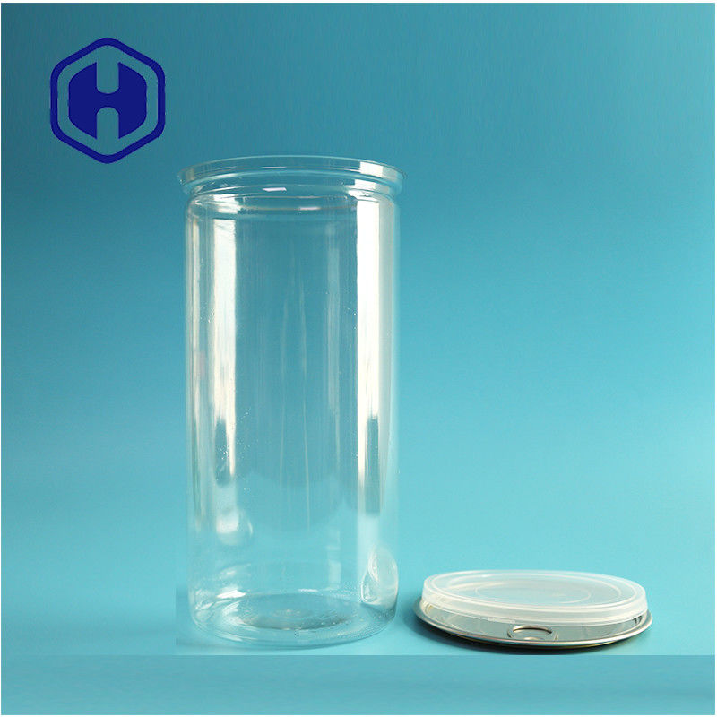 1400 মিলি বিগ পপমাক্স বাদাম স্বচ্ছ প্লাস্টিক স্বচ্ছ পিইটি ক্যান সহজে খোলা শেষ