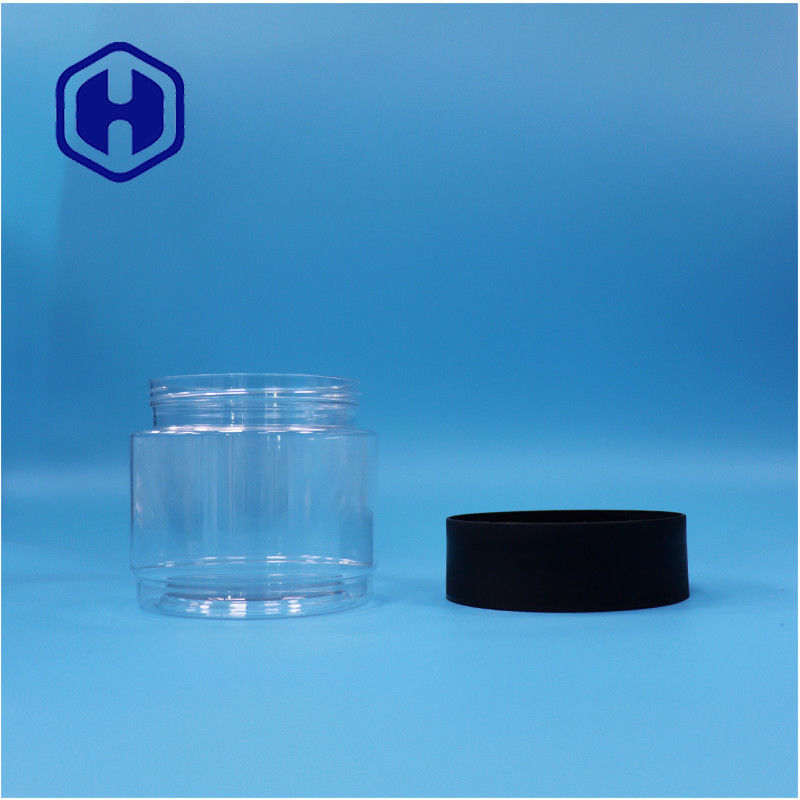 400 মিলি গোলাকার খাদ্য গ্রেড পিইটি প্লাস্টিকের জার খাদ্যের জন্য প্রজাপতি মটরশুটি লোটাস বীজ সাগো ভুট্টা