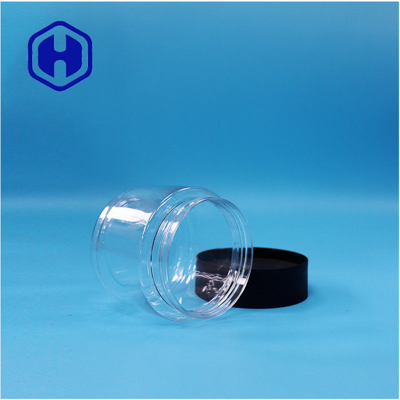 400 মিলি গোলাকার খাদ্য গ্রেড পিইটি প্লাস্টিকের জার খাদ্যের জন্য প্রজাপতি মটরশুটি লোটাস বীজ সাগো ভুট্টা