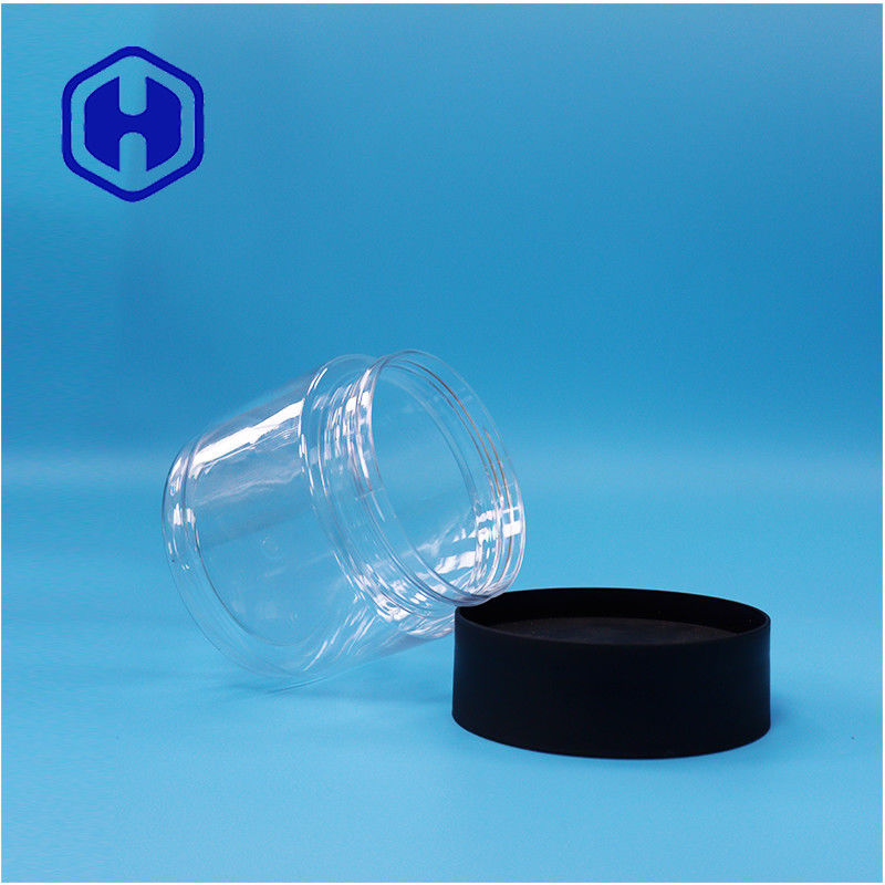 400 মিলি গোলাকার খাদ্য গ্রেড পিইটি প্লাস্টিকের জার খাদ্যের জন্য প্রজাপতি মটরশুটি লোটাস বীজ সাগো ভুট্টা