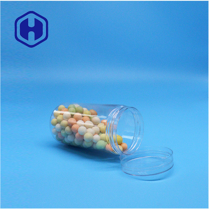 ক্লিয়ার গোলাকার প্লাস্টিকের চিনি পেকান ক্যান্ডি বাদাম শ্বাস মিট কর্ন রাইজিন ওয়ালনট জার