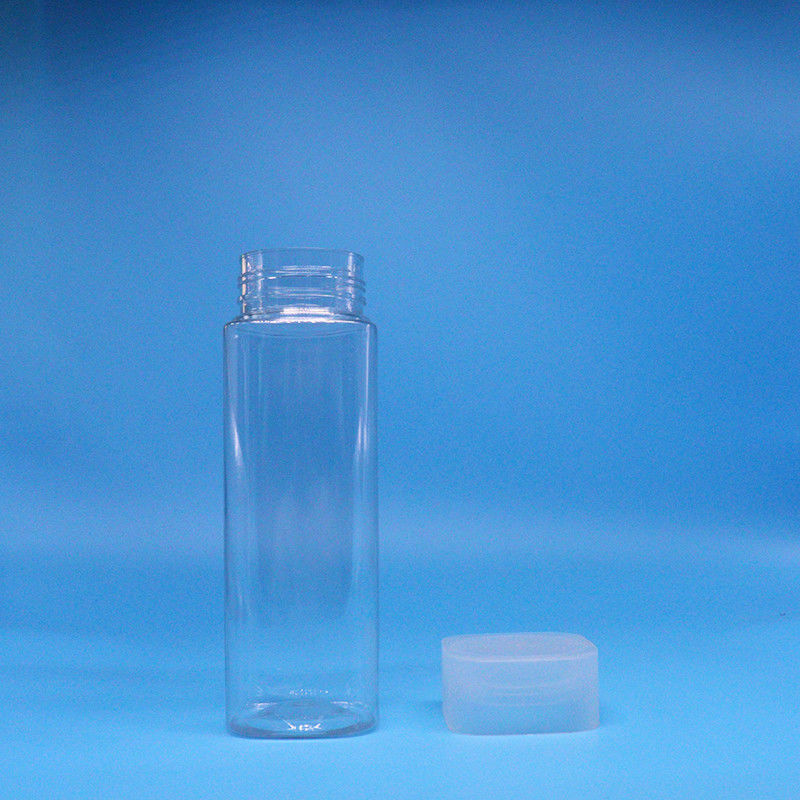 স্ন্যাক ক্যান্ডি ক্লিয়ার স্কয়ার প্রশস্ত মুখ খাদ্য গ্রেড পিইটি প্লাস্টিকের জার স্ক্রু শীর্ষ lids