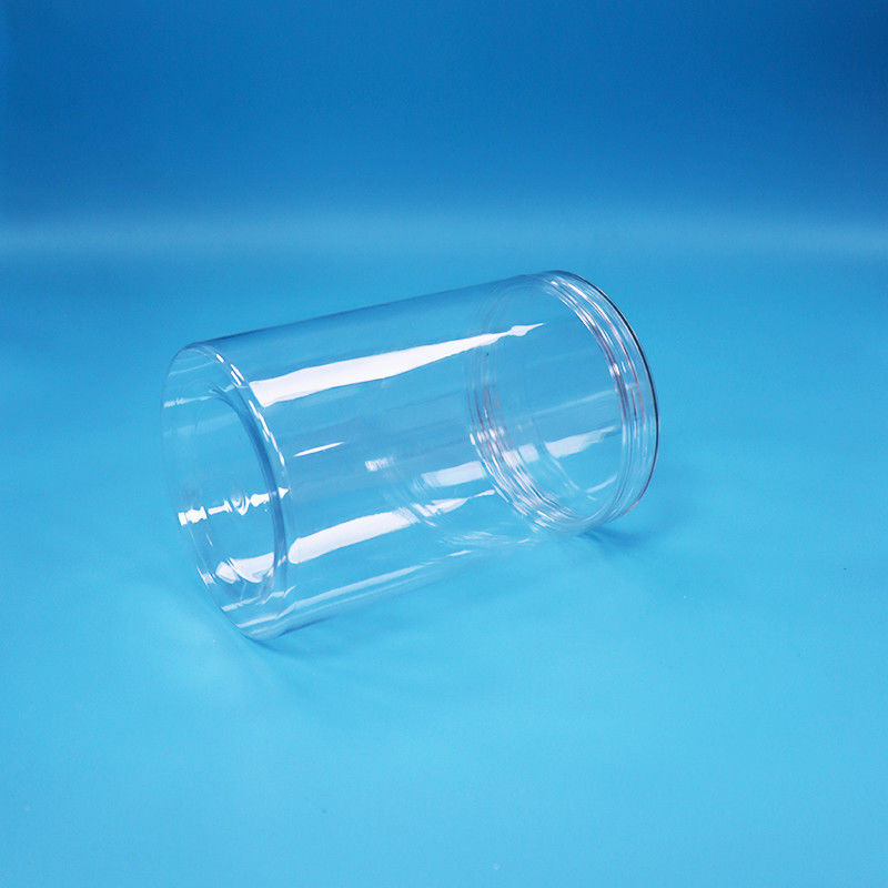 35.5oz ফুড গ্রেড ফুড ক্যান্ডি বাদাম পরিষ্কার সিলিন্ডার বৃত্তাকার পিইটি প্লাস্টিকের জার পরিষ্কার স্ক্রু ঢাকনা