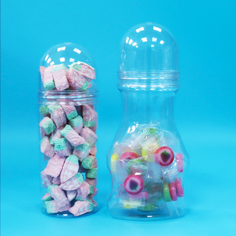 শিশু খাদ্য স্ক্রু ঢাকনা পরিষ্কার প্লাস্টিকের পিইটি খাদ্য গ্রেড জার হার্ড মিষ্টি জন্য নতুন নকশা