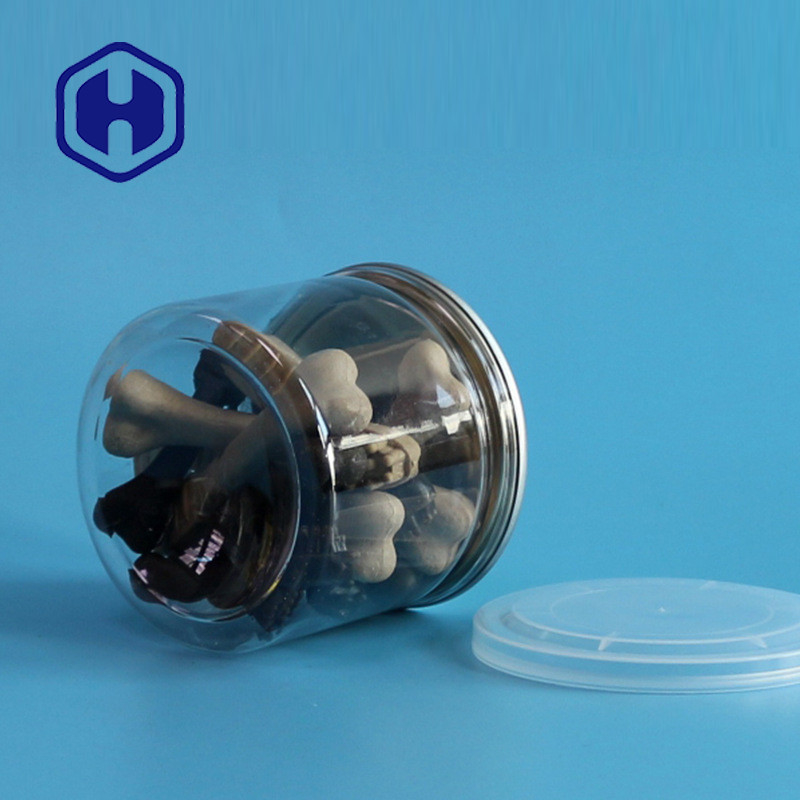 307# 280ml ক্লিয়ার প্লাস্টিকের ক্যান PET EOE ঢাকনা ক্যানিং সামুদ্রিক খাবার ক্যাভিয়ার আদা আখরোট বাদাম