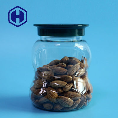 মটরশুটি চিনাবাদাম PET স্ক্রু টপ প্লাস্টিকের জার 400ml 108mm উচ্চতা FSSC