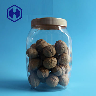 110mm স্বচ্ছ 2600ml বড় প্লাস্টিকের জার ললিপপ পোষা খাদ্য স্ক্রু শীর্ষ