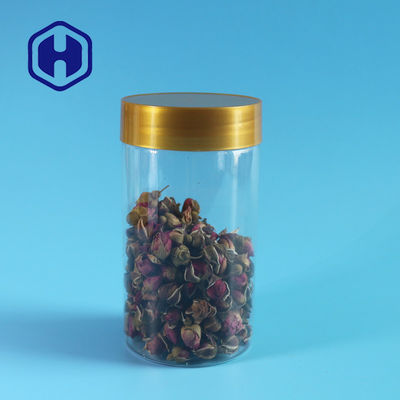 গোলাকার সোজা 300 মিলি বায়ুরোধী প্লাস্টিক জার খাদ্য নিরাপদ 116 মিমি উচ্চতা