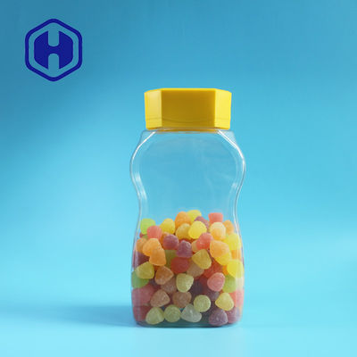 স্ক্রু লিড লাইনারের সাথে 820ml পরিষ্কার অনন্য প্লাস্টিক কফি জার প্যাকেজিং