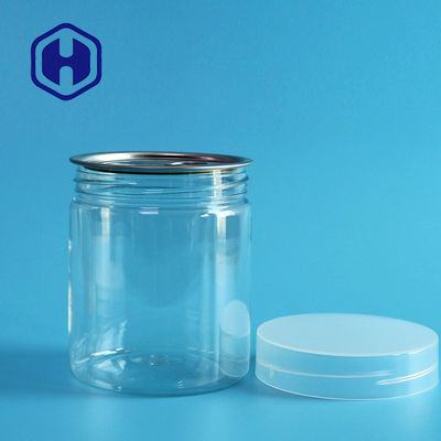 300# 380ml শুকনো ঝাঁকুনি ফল PET প্লাস্টিক ক্যান স্ক্রু ঢাকনা সহ 96mm উচ্চতা