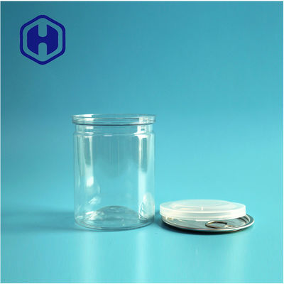 স্বচ্ছ বায়ুরোধী পিইটি সহজ খোলা ক্যান প্লাস্টিক / পিইটি ফুড ক্যান ফুকেট প্রুফ প্যাকেজিং জন্য