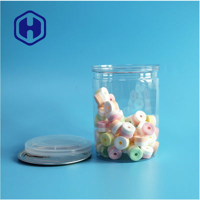 500ml 17oz সুপারমার্কেট প্যাকেজিং স্বচ্ছ পিইটি প্লাস্টিকের ক্যান সহজে খোলা অ্যালুমিনিয়াম শেষ