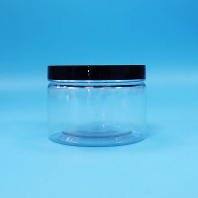 ছোট সিলযোগ্য ফুটোপ্রুফ ক্লিয়ার পিইটি গোলাকার প্লাস্টিক ফুড গ্রেড কুকি মিষ্টি জার