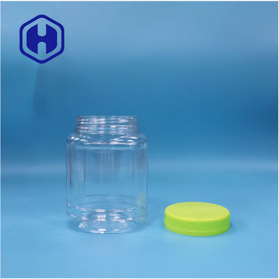 স্বচ্ছ ওভাল আকারের পিইটি কুকিজ মিষ্টি বাদাম কুকিজ ললিপপ ফলের জেলি জার