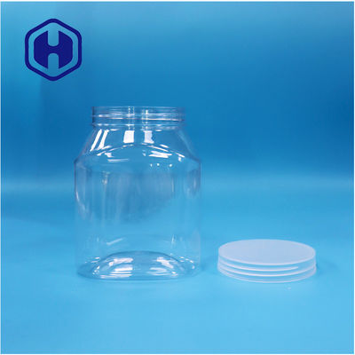 ওভাল অনন্য আকৃতির প্লাস্টিকের পোষা বাদাম ফল মরিচ মিষ্টি জার ফ্ল্যাট স্ক্রু ঢাকনা