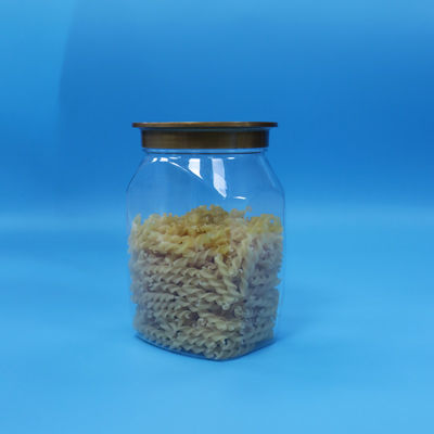 শিশুর খাদ্য উচ্চ মানের স্বচ্ছ প্লাস্টিকের পিইটি খাদ্য সঞ্চয় জার সীল ঢাকনা বাদামের জন্য