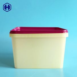 পুনঃব্যবহৃত পিপি আইএমএল টিউবস 2800ML 94OZ পাতলা ওয়াল স্কোয়ারের খাদ্য গ্রেড বালতি