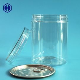 স্ক্রু idাকনা টাইপ ক্লিয়ার প্লাস্টিকের ক্যান 16OZ 500ML সাথে অ্যালুমিনিয়াম EOE শীর্ষে