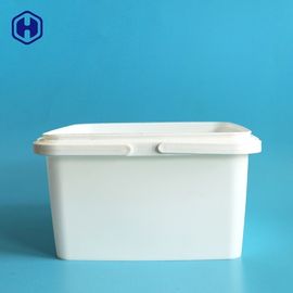 কাস্টম 3.2L আইএমএল টিউবস ডাবল হ্যান্ডেল বক্সগুলি প্লাস্টিকের খাবারের সংগ্রহস্থল ধারক