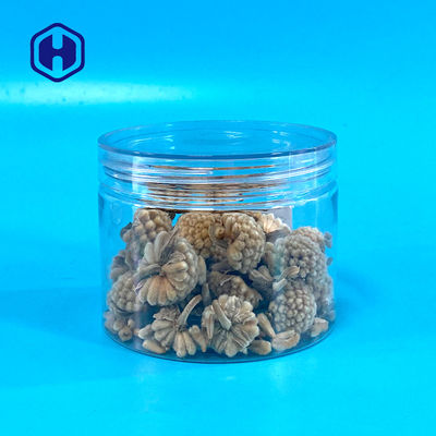 বিপিএ ফ্রি বিস্কুট প্লাস্টিক স্ক্রু idsাকনা সহ ক্লিয়ার প্লাস্টিকের ক্যান