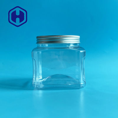 1260ml 43oz প্লাস্টিক পিইটি ক্যানিস্টার ওট খাবার বাদাম মাংসের জন্য অ্যালুমিনিয়াম Lাকনা