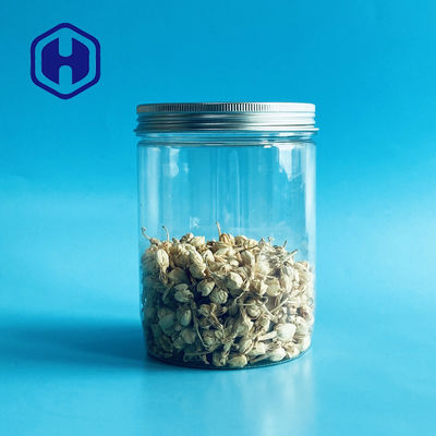 স্ক্রু টপ অ্যালুমিনিয়াম ঢাকনা সহ চকলেট ক্যান্ডি 17oz 500ml প্লাস্টিক পিকল জার প্যাকেজিং