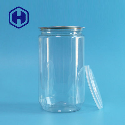 30.7oz 900ml ক্লিয়ার প্লাস্টিকের ক্যান সোজা 307# জৈব কাঁচা চিনাবাদাম মটরশুটি পপকর্ন