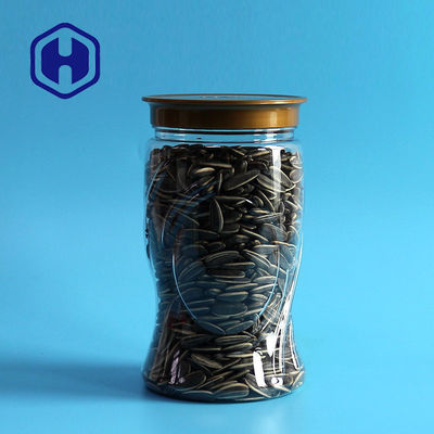 এস শেপ 34oz 1000ml ক্লিয়ার পিইটি জার কার্নেল কাজু আখরোট খেজুর