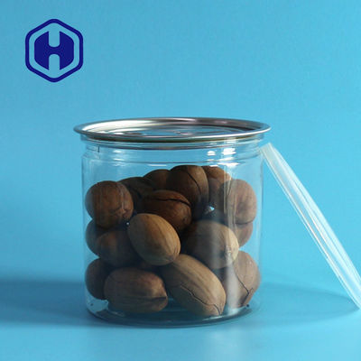 21.6oz 640ml কটন ক্যান্ডি ক্লিয়ার প্লাস্টিক ক্যান সহজ খোলা প্রান্তে