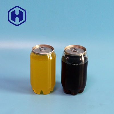 কার্বনেটেড সোডা পানীয়ের জন্য 330ml 350ml 500ml স্বচ্ছ প্লাস্টিক ক্যান