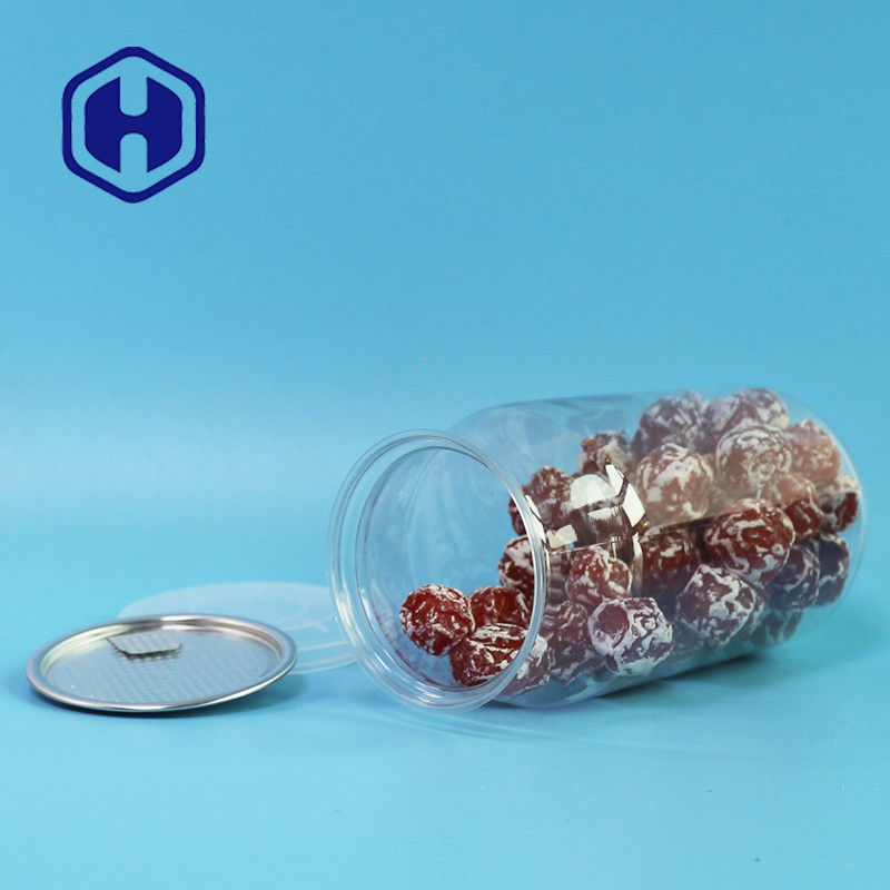 মিষ্টি সীফুড ড্রাই ফুড প্যাকেজিং খালি প্লাস্টিক পিইটি ঢাকনা সহ কাস্টম মেড 24oz