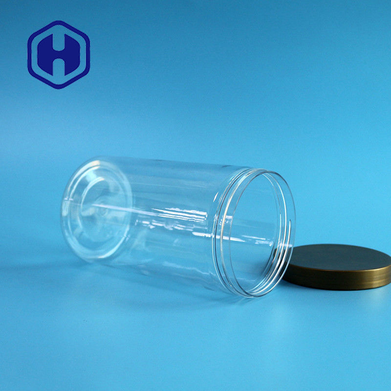 খাদ্য প্যাকেজিংয়ের জন্য বাল্ক 750ml নলাকার টি শার্ট খেলনা প্লাস্টিকের স্টোরেজ জার