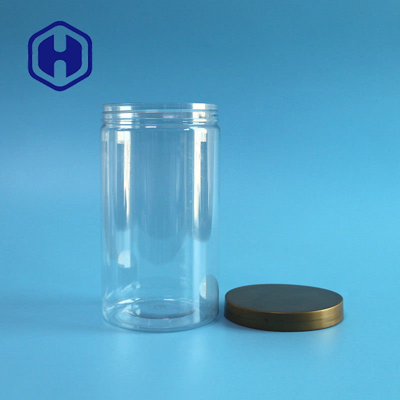 খাদ্য প্যাকেজিংয়ের জন্য বাল্ক 750ml নলাকার টি শার্ট খেলনা প্লাস্টিকের স্টোরেজ জার