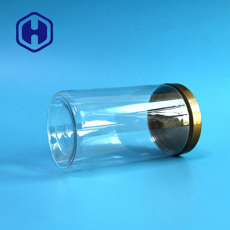 খাদ্য প্যাকেজিংয়ের জন্য বাল্ক 750ml নলাকার টি শার্ট খেলনা প্লাস্টিকের স্টোরেজ জার