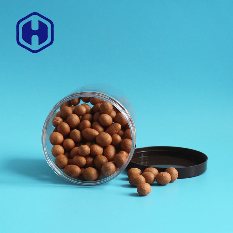 710ml 24oz লিক প্রুফ প্লাস্টিক প্যাকেজিং জার ওয়াইড মাউথ চিনাবাদাম পপকর্ন ফুড স্টোরেজ