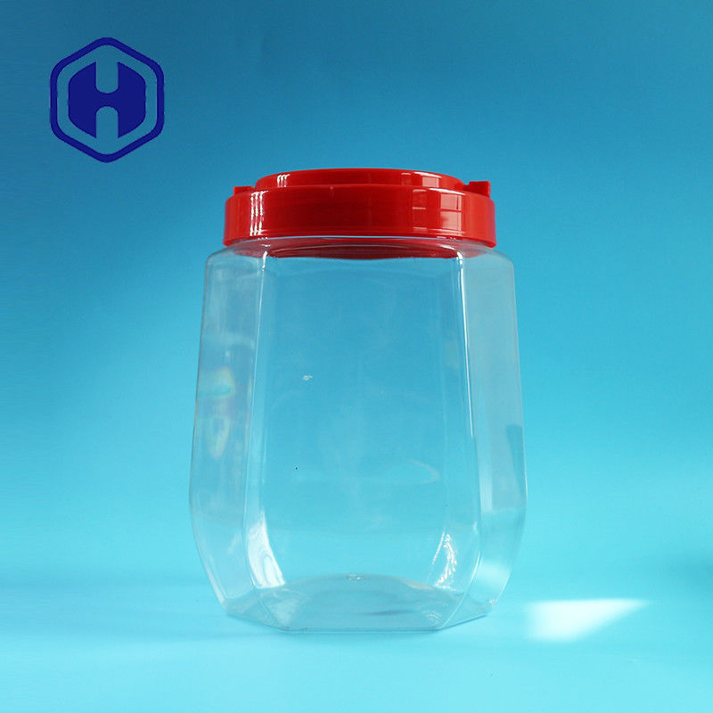 স্ক্রু ঢাকনা ওয়াইড মাউথ সহ 2480ml বড় সাইজের লিক প্রুফ প্লাস্টিক জার