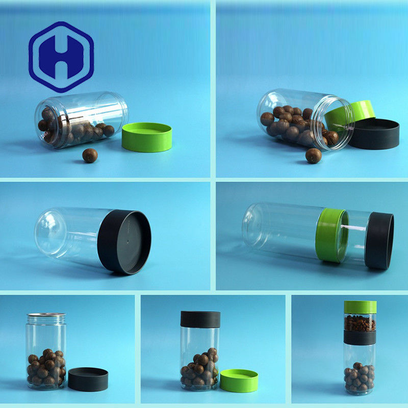 438ml 998ml গোলাকার প্লাস্টিকের জার 168mm উচ্চতা কাস্টমাইজ রঙ