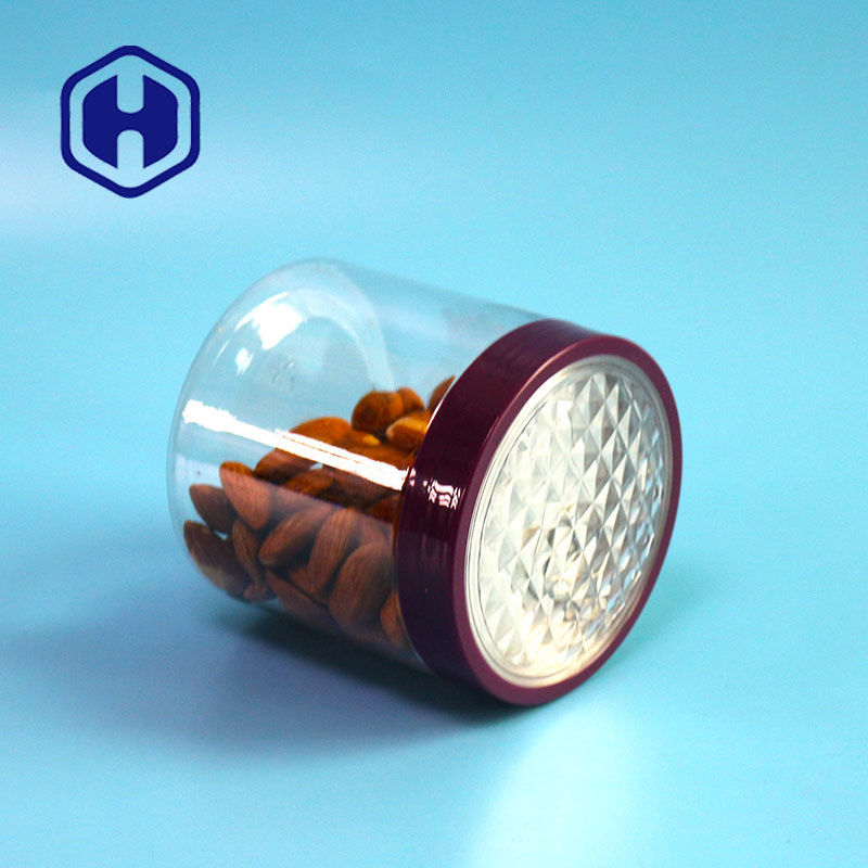 12.8oz 305# কাজু খেজুর বায়ুরোধী PET সহজে স্ক্রু ক্যাপ দিয়ে প্লাস্টিক প্যাকেজিং খুলতে পারে