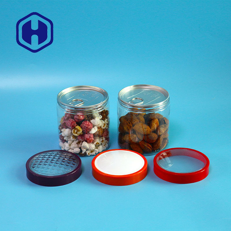 12.8oz 305# কাজু খেজুর বায়ুরোধী PET সহজে স্ক্রু ক্যাপ দিয়ে প্লাস্টিক প্যাকেজিং খুলতে পারে