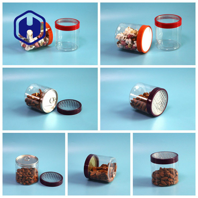 12.8oz 305# কাজু খেজুর বায়ুরোধী PET সহজে স্ক্রু ক্যাপ দিয়ে প্লাস্টিক প্যাকেজিং খুলতে পারে