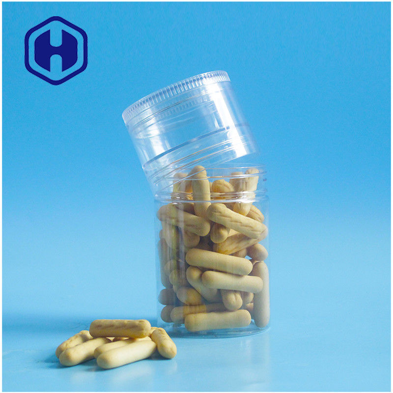 240ml PET প্লাস্টিক জার H92mm 2 স্তর স্ক্রু ঢাকনা পেস্ট জ্যাম বার বিস্কুট খালি