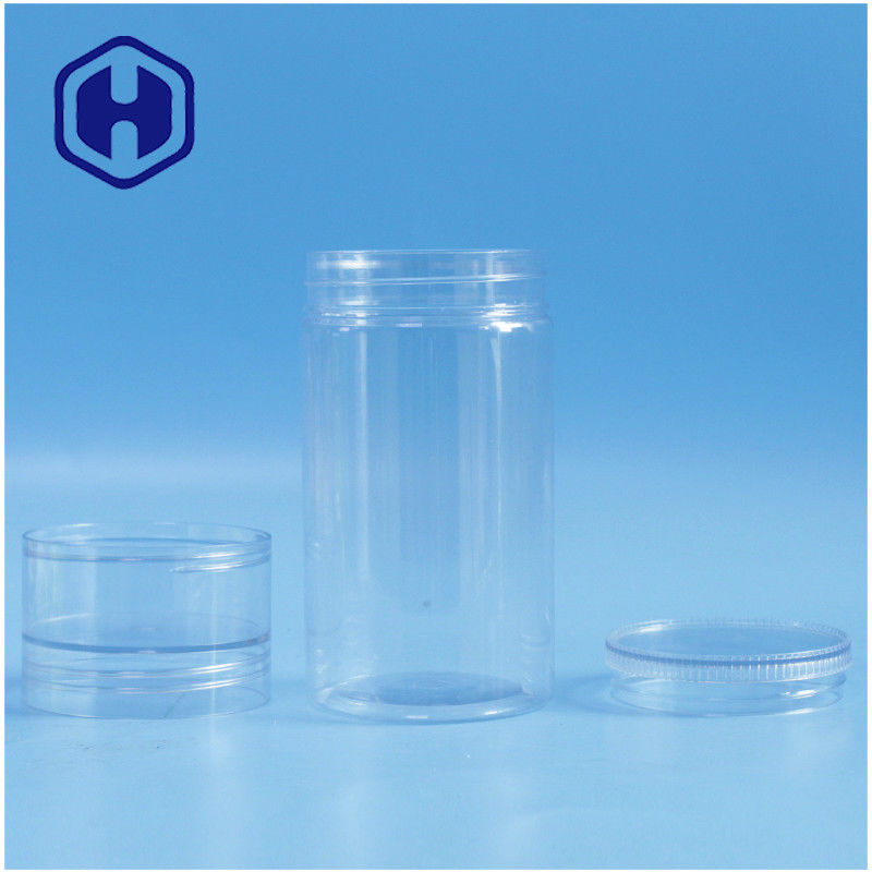 10.9oz প্লাস্টিক মেসন জার প্রিমিয়াম স্ক্রু 2 ইন 1 বেবি ফুড বিস্কুট চকোলেট জ্যাম প্যাকিং