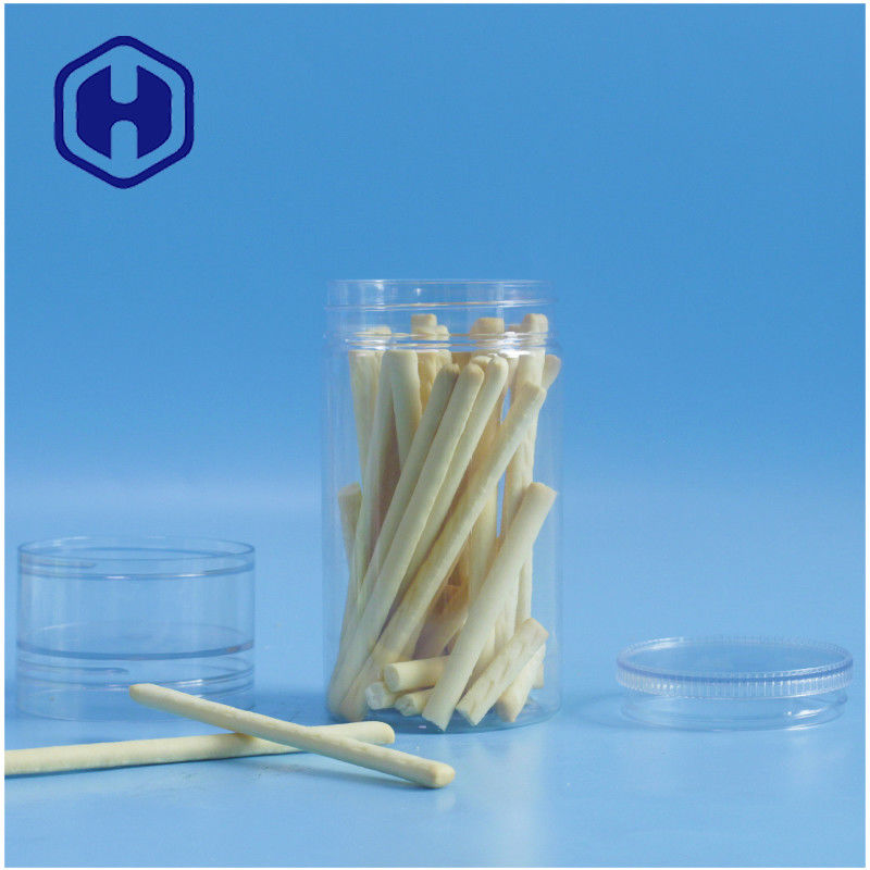 10.9oz প্লাস্টিক মেসন জার প্রিমিয়াম স্ক্রু 2 ইন 1 বেবি ফুড বিস্কুট চকোলেট জ্যাম প্যাকিং