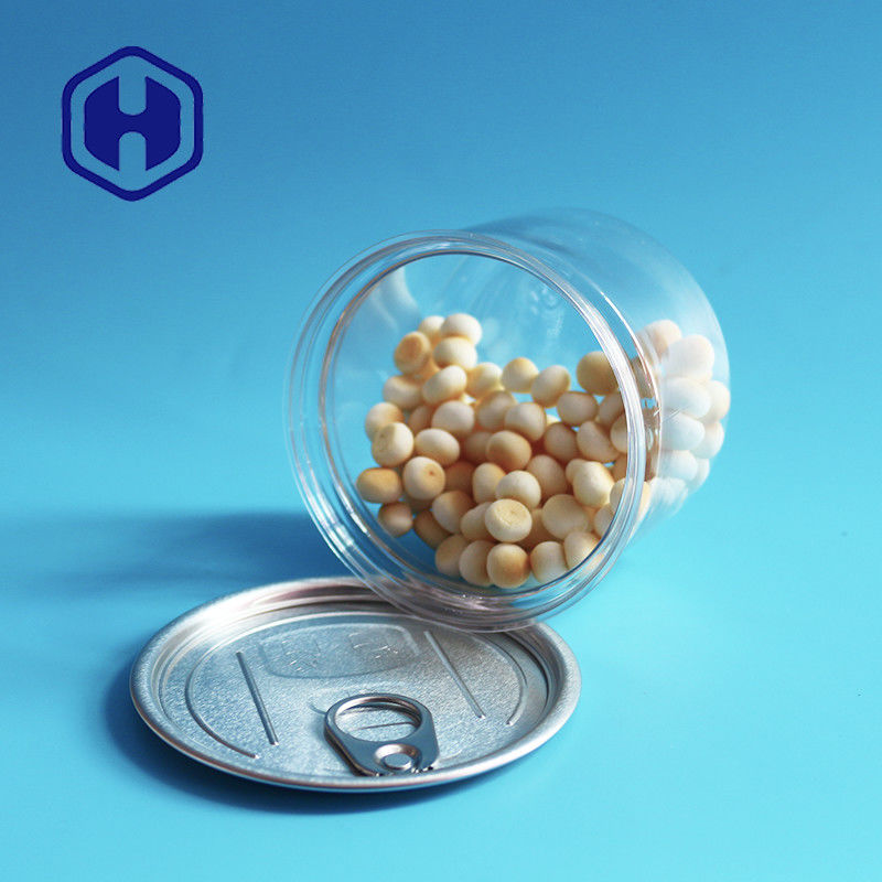 ক্যাট ডগ ট্রিট বিস্কুট প্লাস্টিক ইজি ওপেন ক্যান সঙ্গে পোষ্য খাদ্য গোলাকার 250 মিলি 60 মিমি উচ্চতা