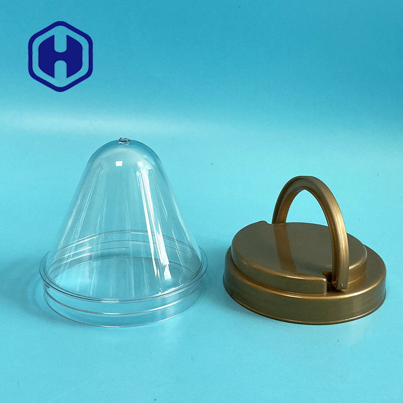 স্ট্যাকযোগ্য পিইটি বোতল প্রিফর্ম বিস্কুট শুকনো ফলের ক্যান্ডি জার ঘাড় 87 মিমি প্রশস্ত খোলা