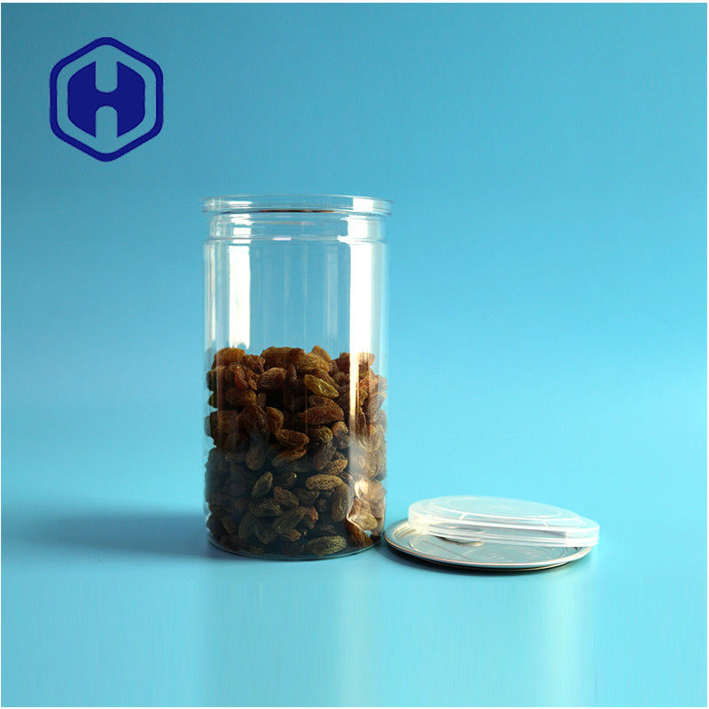 500 মিলি কাস্টমাইজড ডিজাইন স্ন্যাকস ফুড প্রোডাক্ট পুনরায় ব্যবহারযোগ্য পিইটি প্লাস্টিকের ক্যান খাদ্য প্যাকেজিংয়ের জন্য